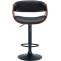 2er Set Barhocker HLO-CP292 Kunstleder B ~ walnuss/schwarz