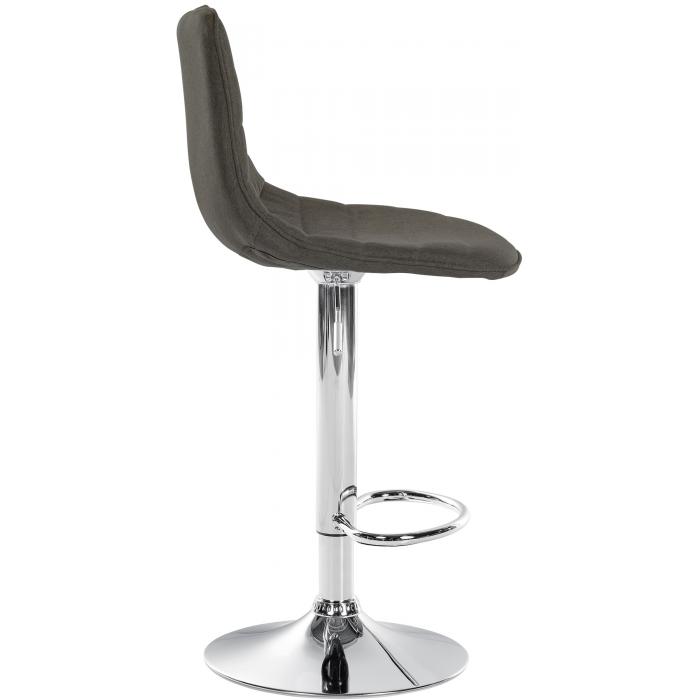 2er Set Barhocker HLO-CP274 Stoff C ~ taupe