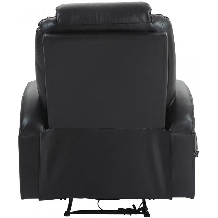 Sessel HLO-CP2 mit Massagefunktion Kunstleder ~ schwarz