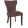 Esszimmerstuhl HLO-CP98 Stoff antik-dunkel ~ braun