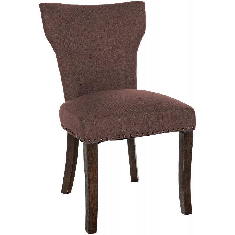 Esszimmerstuhl HLO-CP98 Stoff antik-dunkel ~ braun