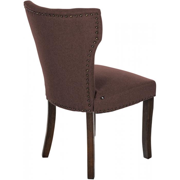 Esszimmerstuhl HLO-CP98 Stoff antik-dunkel ~ braun