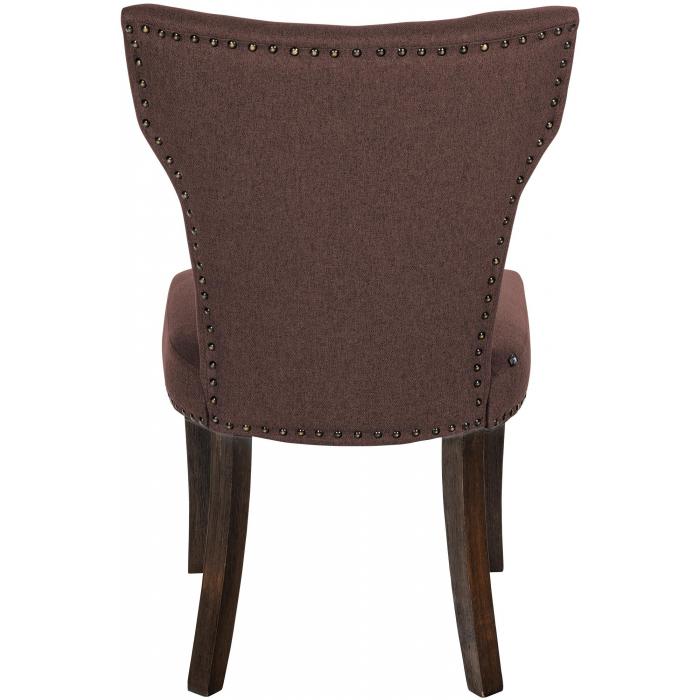 Esszimmerstuhl HLO-CP98 Stoff antik-dunkel ~ braun