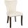 Esszimmerstuhl HLO-CP98 Stoff antik-dunkel ~ creme