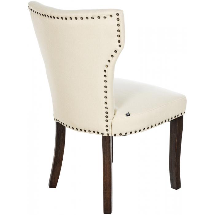 Esszimmerstuhl HLO-CP98 Stoff antik-dunkel ~ creme