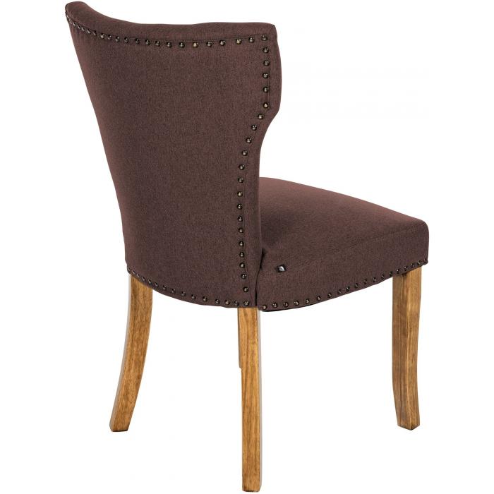 Esszimmerstuhl HLO-CP98 Stoff antik-hell ~ braun