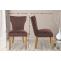 Esszimmerstuhl HLO-CP98 Stoff antik-hell ~ braun