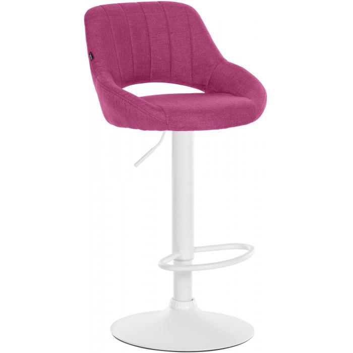 Barhocker HLO-CP279 Stoff wei ~ lila