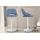 Barhocker HLO-CP279 Stoff wei ~ blau