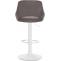 Barhocker HLO-CP279 Stoff wei ~ dunkelgrau