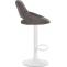 Barhocker HLO-CP279 Stoff wei ~ dunkelgrau