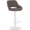 Barhocker HLO-CP279 Stoff wei ~ dunkelgrau