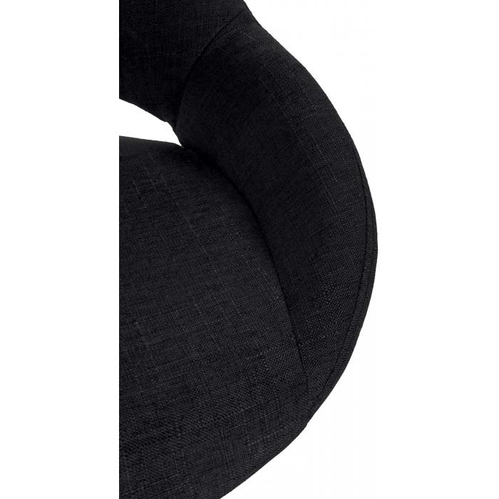 Barhocker HLO-CP279 Stoff wei ~ schwarz