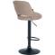Barhocker HLO-CP279 Stoff schwarz ~ taupe