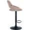 Barhocker HLO-CP279 Stoff schwarz ~ taupe