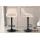 Barhocker HLO-CP279 Stoff schwarz ~ creme