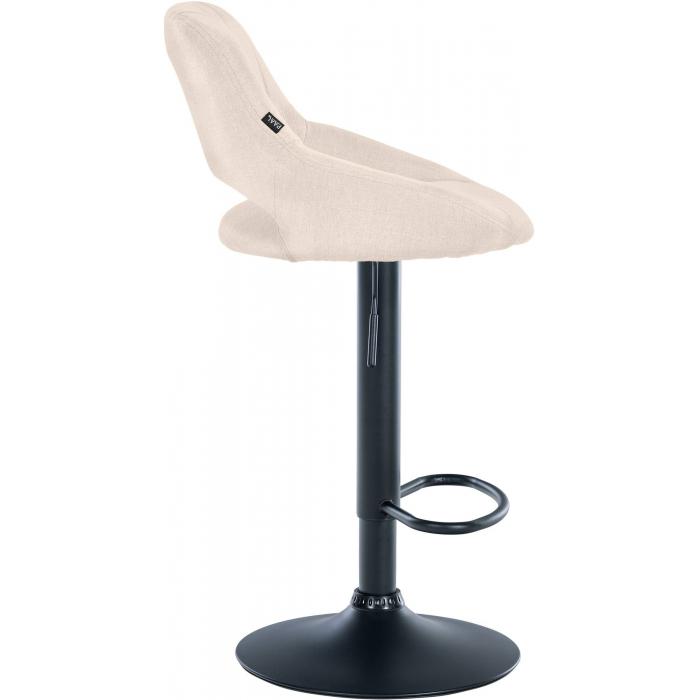 Barhocker HLO-CP279 Stoff schwarz ~ creme
