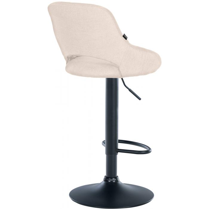 Barhocker HLO-CP279 Stoff schwarz ~ creme