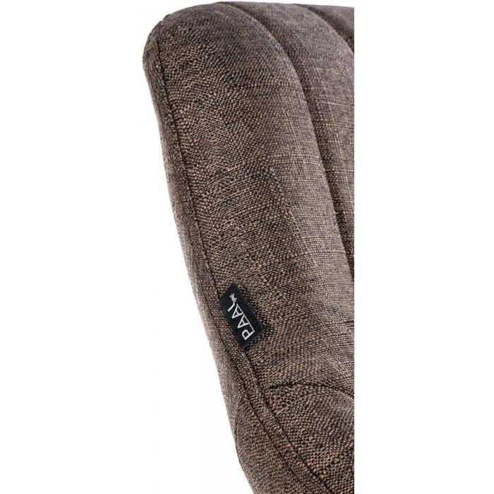 Barhocker HLO-CP279 Stoff schwarz ~ braun