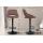 Barhocker HLO-CP279 Stoff schwarz ~ braun