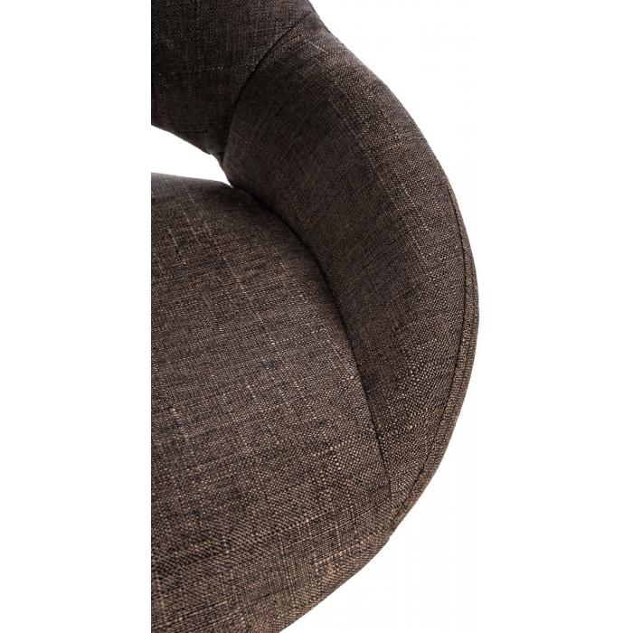 Barhocker HLO-CP279 Stoff schwarz ~ braun