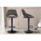 Barhocker HLO-CP279 Stoff schwarz ~ dunkelgrau
