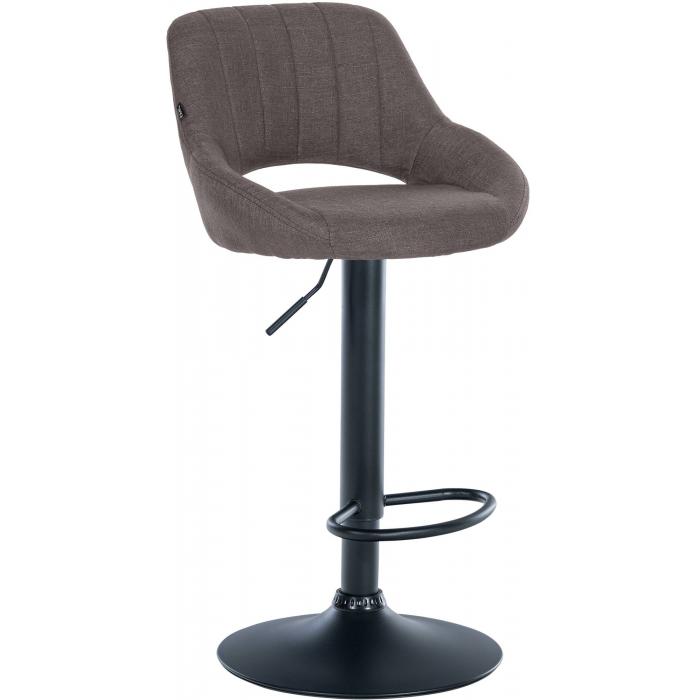 Barhocker HLO-CP279 Stoff schwarz ~ dunkelgrau