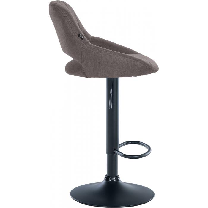 Barhocker HLO-CP279 Stoff schwarz ~ dunkelgrau