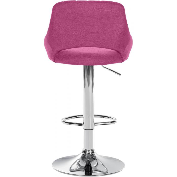 Barhocker HLO-CP279 Stoff chrom ~ lila