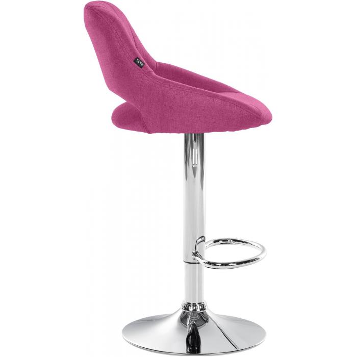 Barhocker HLO-CP279 Stoff chrom ~ lila
