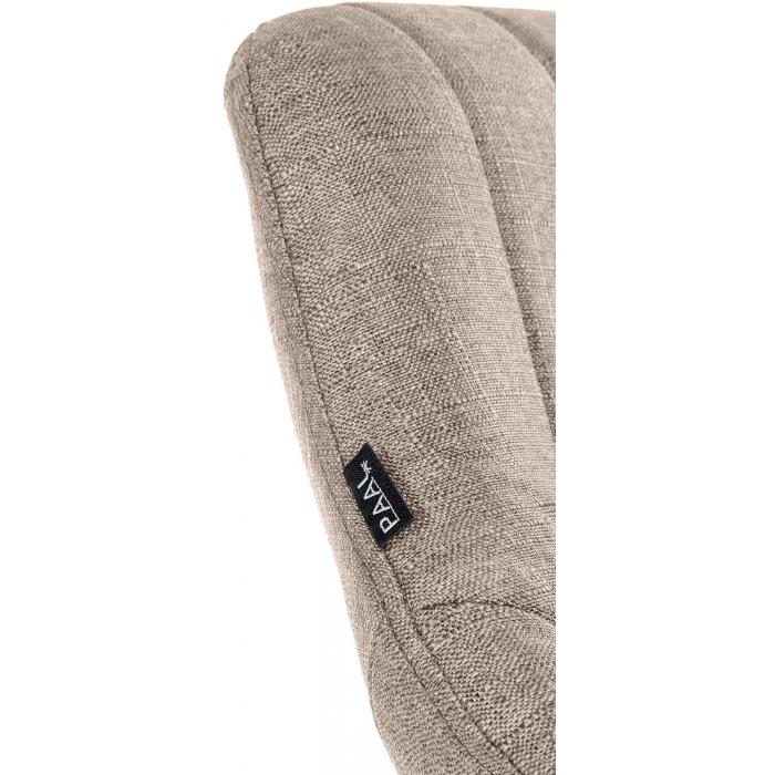 Barhocker HLO-CP279 Stoff chrom ~ taupe