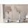 Barhocker HLO-CP279 Stoff chrom ~ taupe