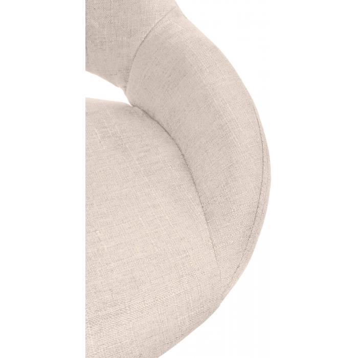 Barhocker HLO-CP279 Stoff chrom ~ creme
