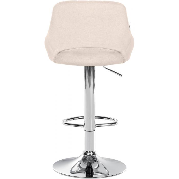 Barhocker HLO-CP279 Stoff chrom ~ creme