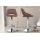 Barhocker HLO-CP279 Stoff chrom ~ braun