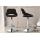 Barhocker HLO-CP279 Stoff chrom ~ schwarz