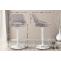 2er Set Barhocker HLO-CP279 Stoff W ~ grau