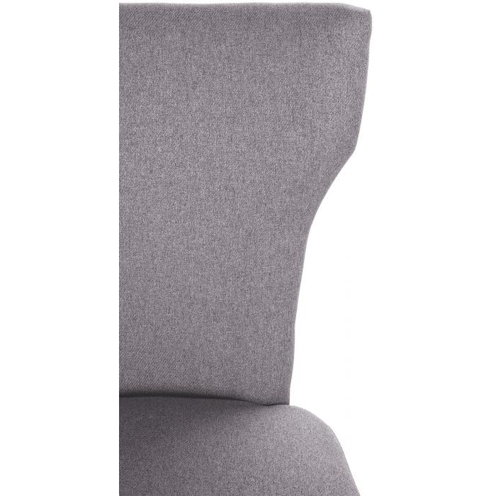 2er Set Esszimmerstuhl HLO-CP10 Stoff antik-dunkel ~ grau