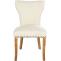 2er Set Esszimmerstuhl HLO-CP10 Stoff antik-hell ~ creme