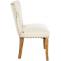2er Set Esszimmerstuhl HLO-CP10 Stoff antik-hell ~ creme
