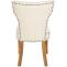 2er Set Esszimmerstuhl HLO-CP10 Stoff antik-hell ~ creme