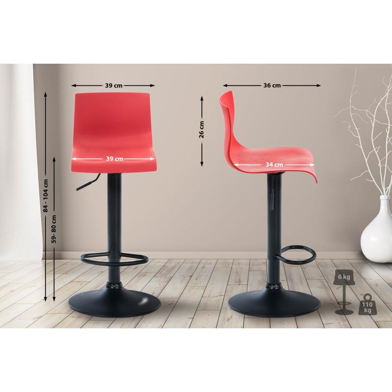 Barhocker HLO-CP20 B ~ rot