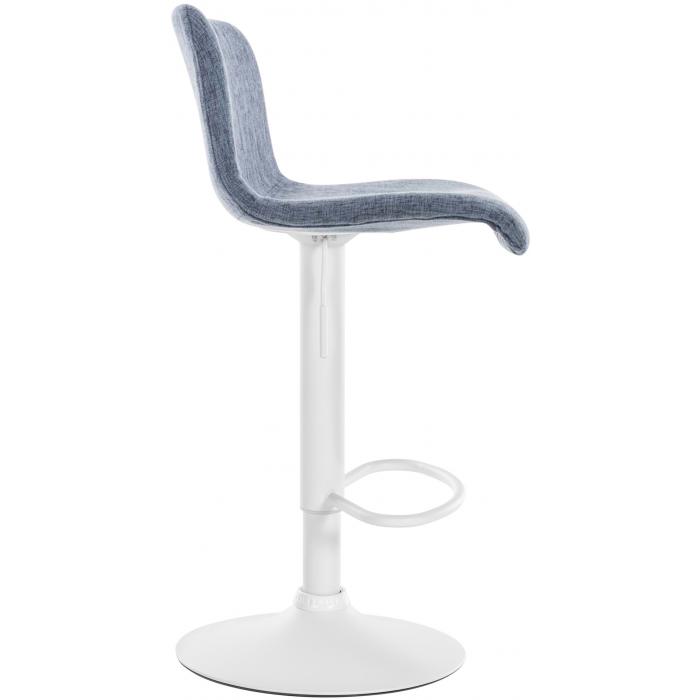 Barhocker HLO-CP20 Stoff W ~ blau
