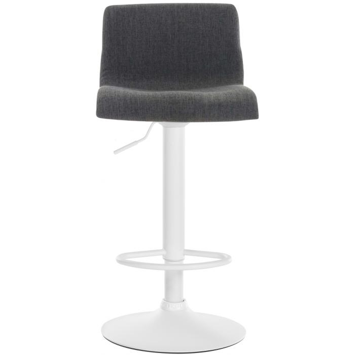 Barhocker HLO-CP20 Stoff W ~ dunkelgrau