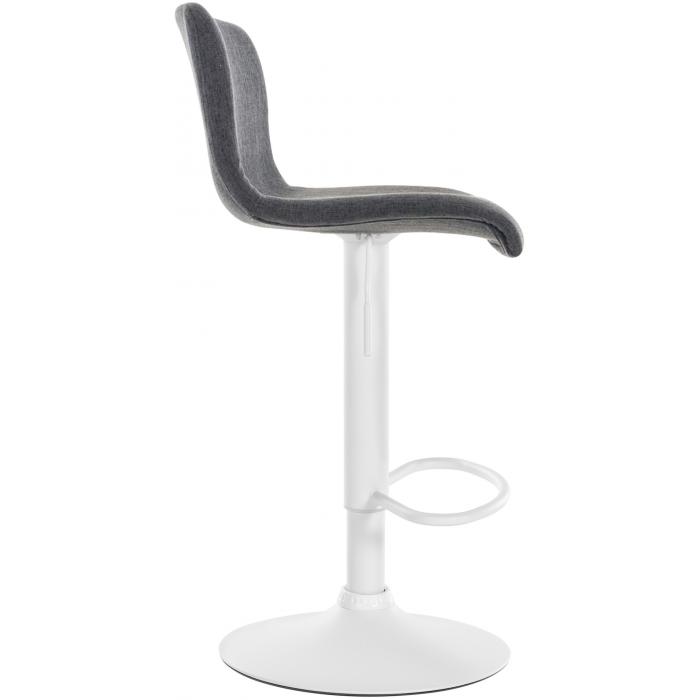 Barhocker HLO-CP20 Stoff W ~ dunkelgrau