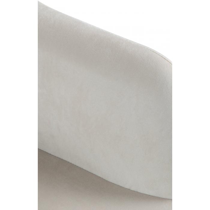 Barhocker HLO-CP329 Samt chrom ~ creme