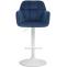 Barhocker HLO-CP329 Samt wei ~ blau
