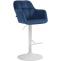 Barhocker HLO-CP329 Samt wei ~ blau