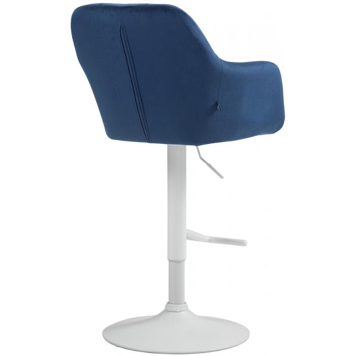 Barhocker HLO-CP329 Samt wei ~ blau