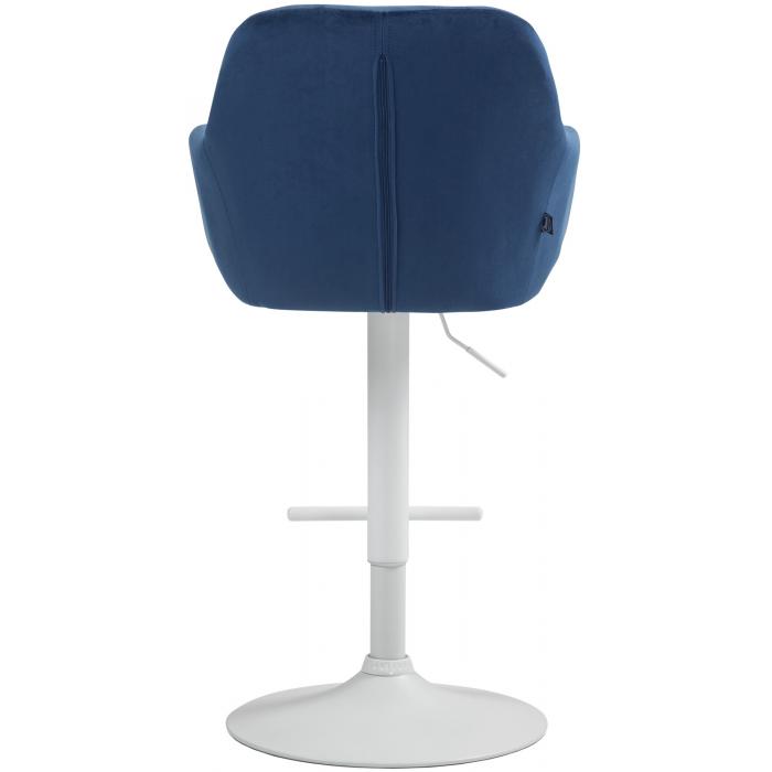 Barhocker HLO-CP329 Samt wei ~ blau